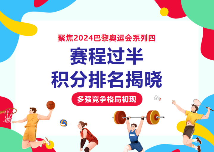 聚焦2024巴黎奥运会系列四 | 赛程过半积分排名揭晓，多强竞争格局初现