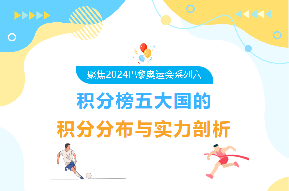 聚焦2024巴黎奥运会系列六 | 积分榜五大国的积分分布与实力剖析